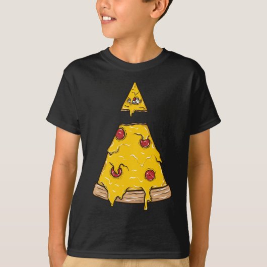 チーズとペペローニを使ったピザスライス Tシャツ (正面)
