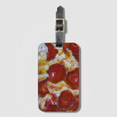 チーズとペペローニピザパーティー ラゲッジタグ (正面縦)