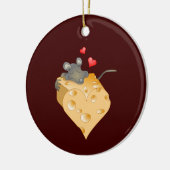 チーズとマウス セラミックオーナメント (左)