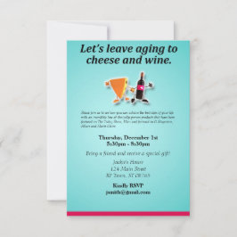 チーズとワインに熟成を任せよう 招待状