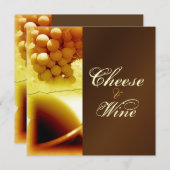 チーズとワインのパーソナライスタイリッシュズ 招待状 (正面/裏面)