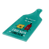 チーズとワインの友最高の達の標準 カッティングボード (角)