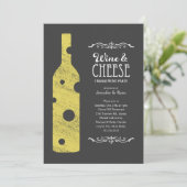チーズとワインの招待状 - 代替の文言 招待状 (スタンド正面)