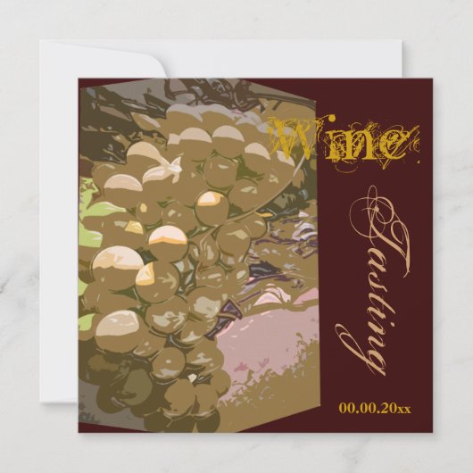 チーズとワインの祝祭パーティー オーダーメイド 招待状 (正面)