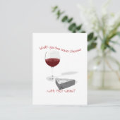 チーズとワイン ポストカード (スタンド正面)