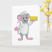 チーズと共に料理するマウス カード (黄色い花)