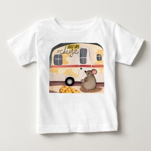 チーズと言ってね ベビーTシャツ (正面)