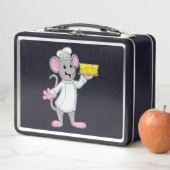 チーズと調理師としてのマウス メタルランチボックス (インサイチュ)