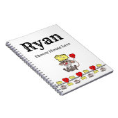 チーズなマウス ラブ 包装紙 ノートブック (右側)