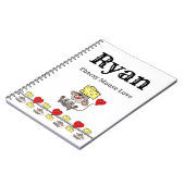 チーズなマウス ラブ 包装紙 ノートブック (左側)