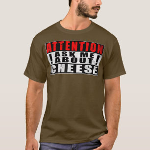 チーズについて聞いて! 面白い名言 ヴィンテージ Tシャツ