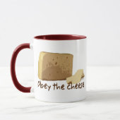 チーズに従って下さい マグカップ (左)