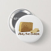 チーズに従って下さい 缶バッジ (正面&裏面)
