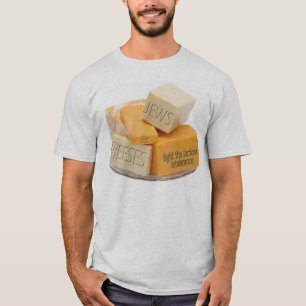 チーズのためのユダヤ人-乳糖不耐症を戦って下さい Tシャツ