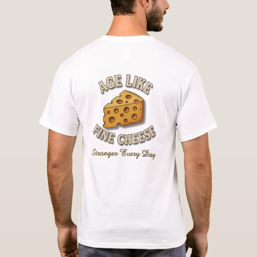 チーズのように熟成 Tシャツ (裏面)