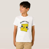 チーズのキスで笑っちゃおう、冗談でしょ？ Tシャツ (正面フル)