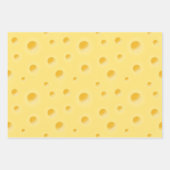 チーズのギフトラップコレクションリアルなホーリーチーズ ラッピングペーパーシート (正面)