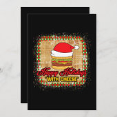 チーズのクリスマスバーガーでホリデーシーズンを楽しもう シーズンカード (正面/裏面)