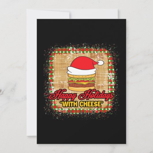 チーズのクリスマスバーガーでホリデーシーズンを楽しんで シーズンカード (正面)