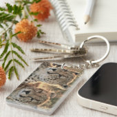 チーズのクローズアップ キーホルダー (正面右)