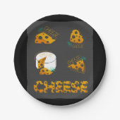 チーズのスライス紙プレート ペーパープレート (正面)