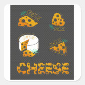 チーズのスライス スクエアシール (正面)