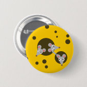 チーズのネズミ 缶バッジ (正面&裏面)