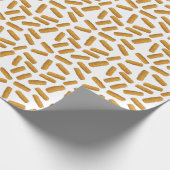 チーズのフィンガーパターン ラッピングペーパー (角)