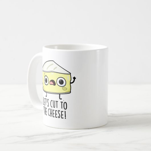 チーズのフードパンに切りおもしろい合おう コーヒーマグカップ (正面左)