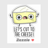 チーズのフードパンに切りおもしろい合おう シール (シート)