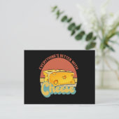 チーズのヴィンテージで全てが良おもしろいい ポストカード (スタンド正面)