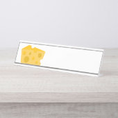 チーズの塊 デスクネームプレート (正面)