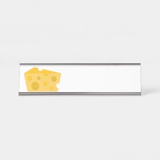 チーズの塊 デスクネームプレート (正面)