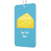 チーズの塊 – 黄色と青のチーズのテーマ カーエアーフレッシュナー (左)