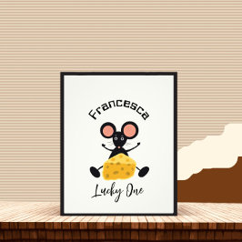 チーズの小さなネズミ フォトプリント           