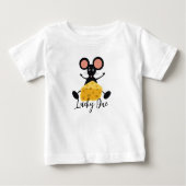 チーズの小さなネズミ ベビーTシャツ (正面)