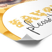 チーズの小さなマウス赤ちゃんシャワーの好意 ポスター (角)