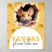 チーズの小さなマウス赤ちゃんシャワーの好意 ポスター (正面)