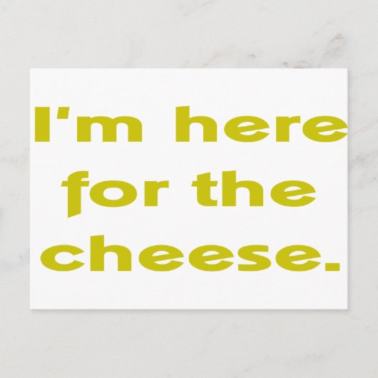 チーズの愛人 ポストカード (正面)
