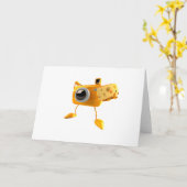 チーズの挨拶状を言う カード (黄色い花)