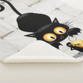 チーズの漫画キャラクターと猫とおもしろい シェルパブランケット (3/4)