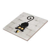 チーズの漫画キャラクターと猫とおもしろい タイル (側面)