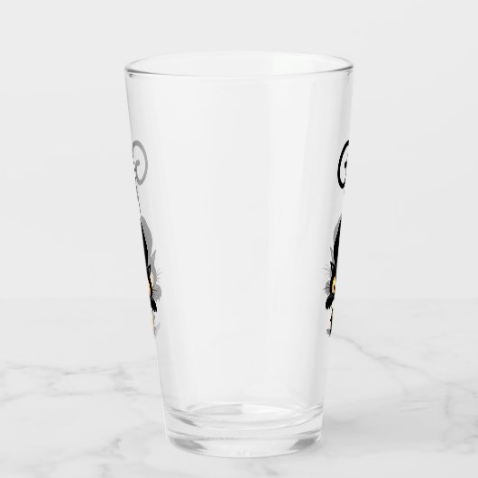 チーズの漫画キャラクターと猫とおもしろい タンブラーグラス (右)