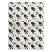 チーズの漫画キャラクターと猫とおもしろい テーブルクロス (正面)