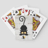 チーズの漫画キャラクターと猫とおもしろい トランプ (裏面)