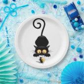 チーズの漫画キャラクターと猫とおもしろい ペーパープレート (パーティー)