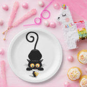 チーズの漫画キャラクターと猫とおもしろい ペーパープレート (パーティー)