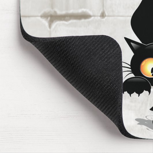 チーズの漫画キャラクターと猫とおもしろい マウスパッド (コーナー)