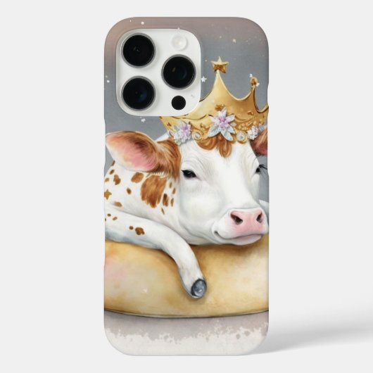チーズの王座で夢見るロイヤルカウ                Case-Mate iPhoneケース (裏面)