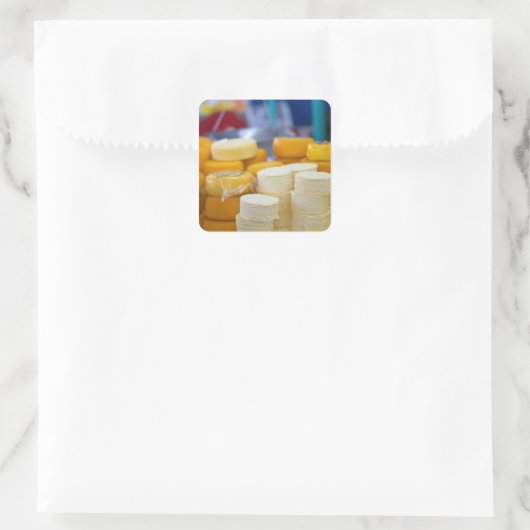 チーズの盛り合わせ スクエアシール (バッグ)
